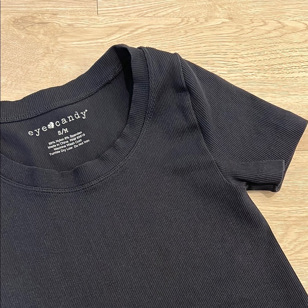 Eye Candy Kids tight fitting Black T-Shirt